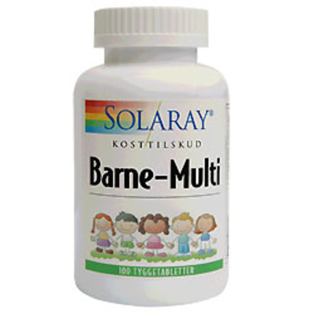 Barne-Multi tyggevit. børn 100 tab