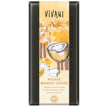 Vivani hvid mango kokos Ø chokolade 80 g