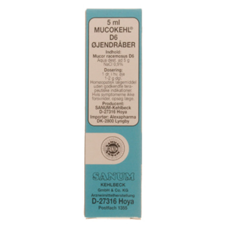 Mucokehl øjendråber (blå) 5 ml