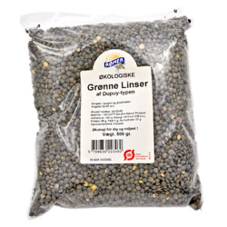 Grønne linser af Dupuy typen Ø 500 g