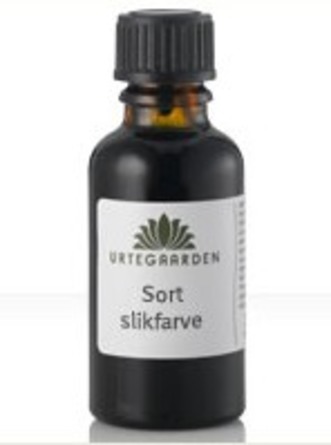 Urtegaarden Sort slikfarve 10 ml