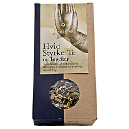 Hvid Styrke te m. ingefær Ø Sonnentor 70 g