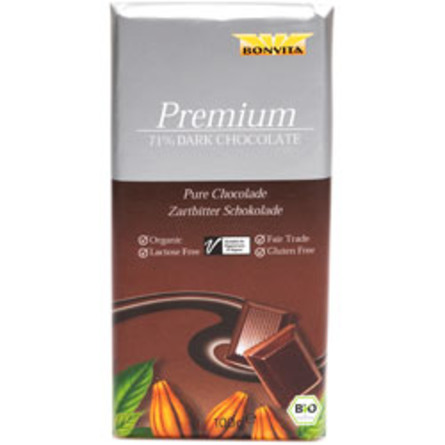 Chokolade mørk 71% cacao Ø Fairtrade 100 g