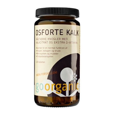 Goorganic Osforte Organisk Kalk m. D-vitamin 120 tab