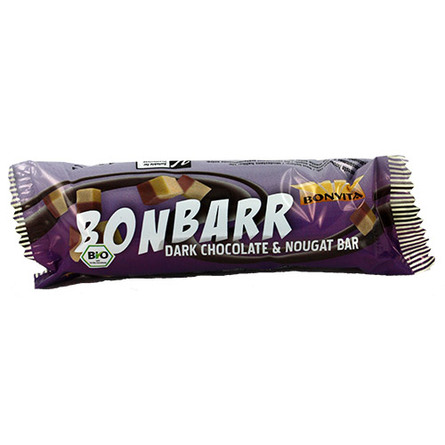 Chokoladebar mørk m. nougat Ø 40 g