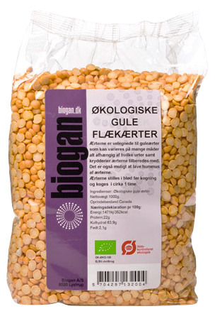 Gule flækærter Ø 1 kg