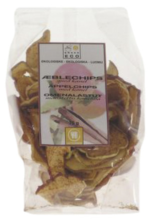 Urtekram Æblechips m. kanel Ø 75 g