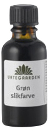 Urtegaarden Grøn slikfarve 10 ml