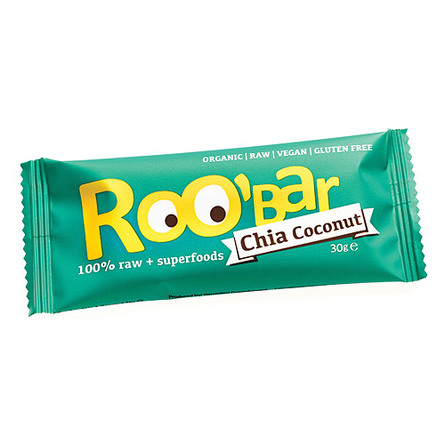 ROO'bar Roobar Chia Coconut 30 g - øko