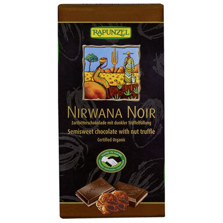 Chokolade mørk m. praline Ø 100 g