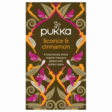 Pukka Licorice & Cinnamon Te Øko 20 breve