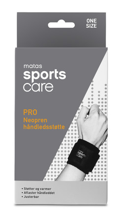 Matas Sports Care PRO Neopren Håndledsstøtte One Size