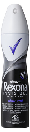 Rexona Women Invisible Black+ White Deodorant Spray 150 ml