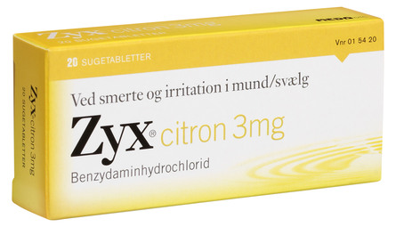 Zyx Halspinetabletter Citron 3 mg