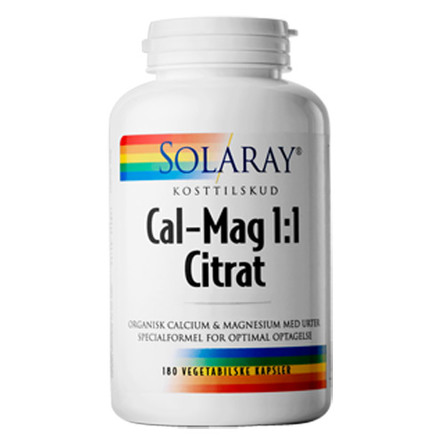 Solaray Cal-Mag 1:1 u/D 180 Kaps
