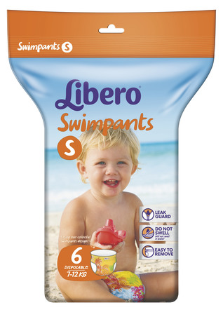 Libero Swimpants ble small 7-12 kg 6 stk.