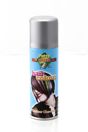 Kulørt Hårspray Party succes hair colour 125 ml. Sølv.