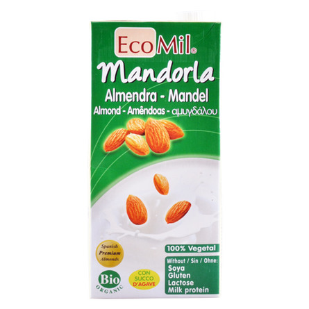 Mandeldrik Ecomil Ø sødet m. agave 1 l