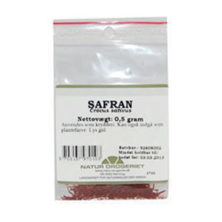 Safran ægte hel i pose 500 mg