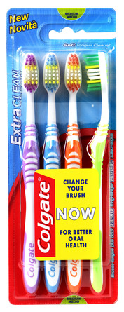 Colgate Tandbørste Extra Clean medium 4-pak