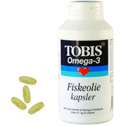 Tobis fiskeolie omega 3 1000 mg (60+60) 120 kap