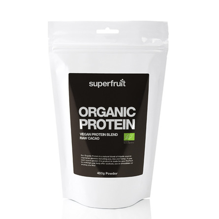Superfruit Protein pulvermix cacao Øko 400 gr.