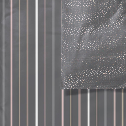 Södahl Freckles Stripe Sengetøj 140 x 200 cm Grå
