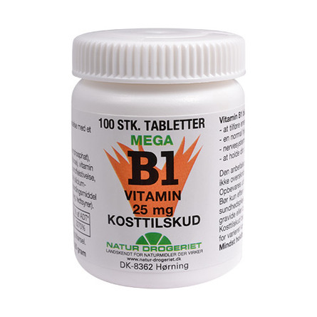 Mega B1 vitamin 25 mg 100 tab