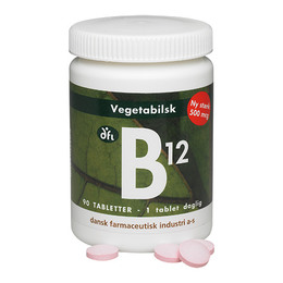 Dansk Farmaceutisk Industri B12 Vitamin 500 mcg 90 tabl.