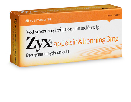 Zyx Appelsin & Honning 3 mg