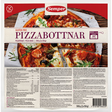 Pizzabunde glutenfri Semper