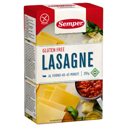 Lasagne glutenfri Semper 250 g