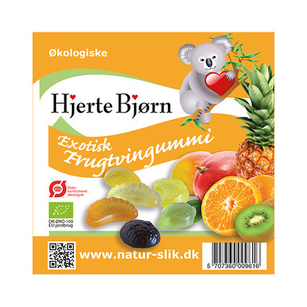 Frugtvingummi exotisk Ø 100 g