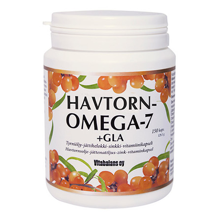 Vitabalans Oy Havtorn Omega 7+GLA 150 kapsler
