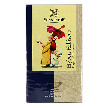 Hyben-Hibiskus Frugt te Ø 18x3gr Sonnentor 54 g