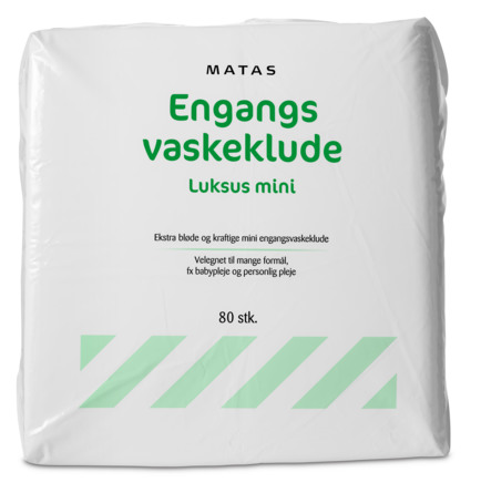 Matas Striber Engangsvaskeklude Luksus 80 stk.