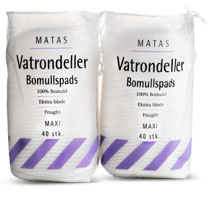 Matas Striber Vatrondeller Maxi 2 x 40 stk.
