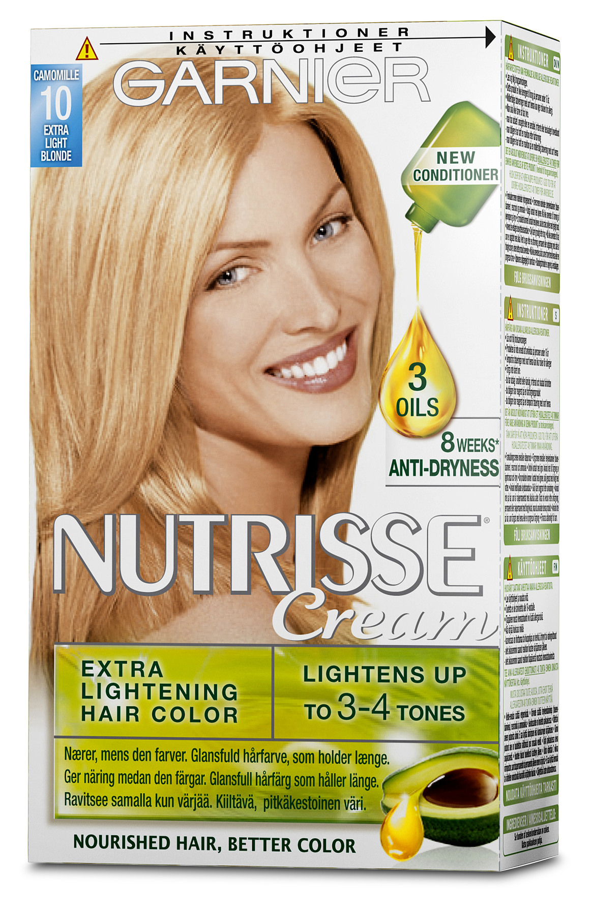 Garnier Nutrisse 10 Ekstra Lys Blond   Product V1 X4 