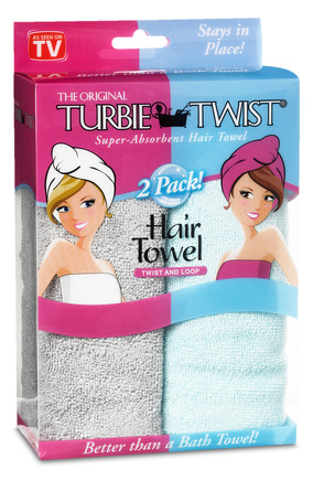 Turbie Twist Microfiber turban 2 pak