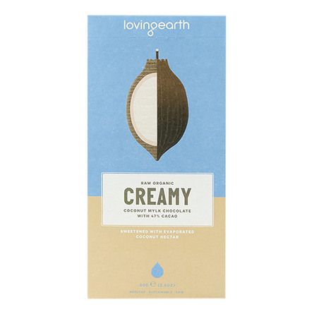 Chokolade Creamy Ø m kokos mylk & 47% kakao 80 g