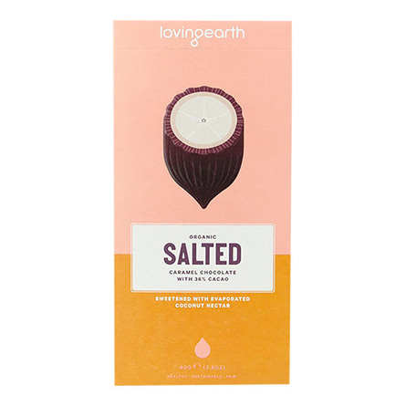 Chokolade Salted Ø m cashew & kokos Loving 80 g