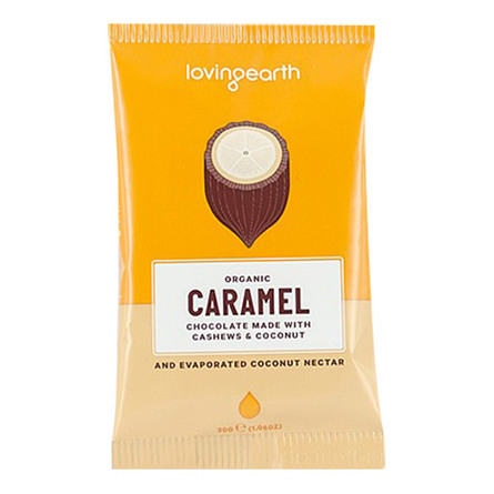 Chokolade Caramel Ø m cashew & kokos Loving 30 g