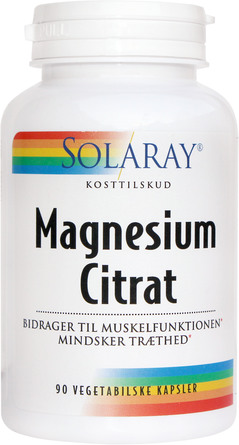 Solaray Magnesium Citrat 90 kapsler
