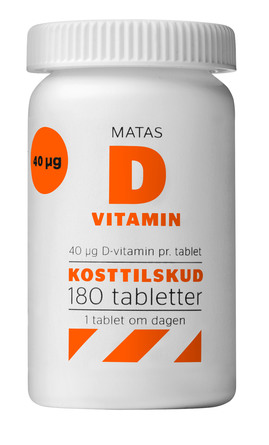 Matas Striber D-vitamin 40 mcg 180 tabl.