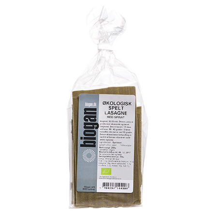 Lasagne spelt m. spinat Ø 250 g