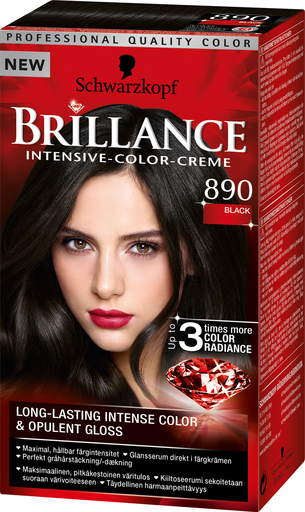 Schwarzkopf Brillance Sac Boyasi 890 Siyah Sac Boyasi Makyaj Fikirleri Sac