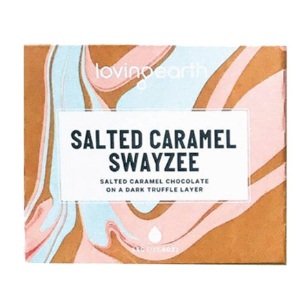 Loving Earth Chokolade Salted Caramel Øko m Swayzee 45 gr.