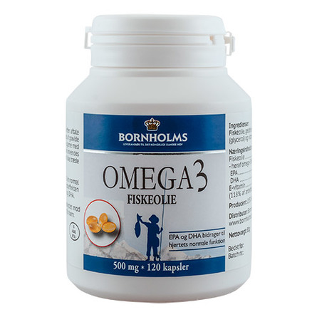 Fiskeoliekapsler Omega 3 500mg Lysi 120 kap