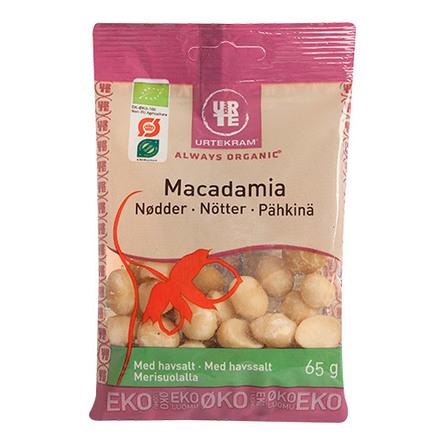 Macadamianødder m. havsalt Ø 65 g