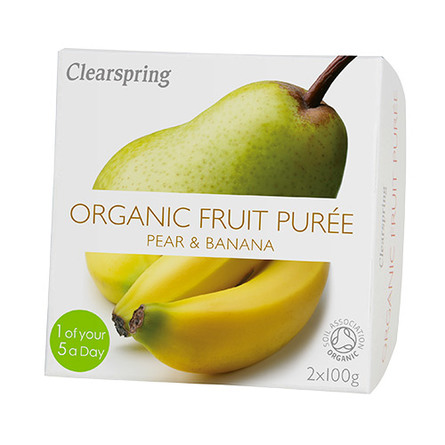 Frugtpuré banan, pære Ø 200 g